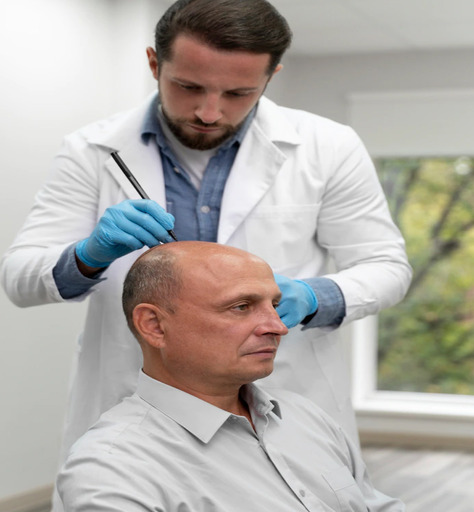 Minimal shave hair transplant 1